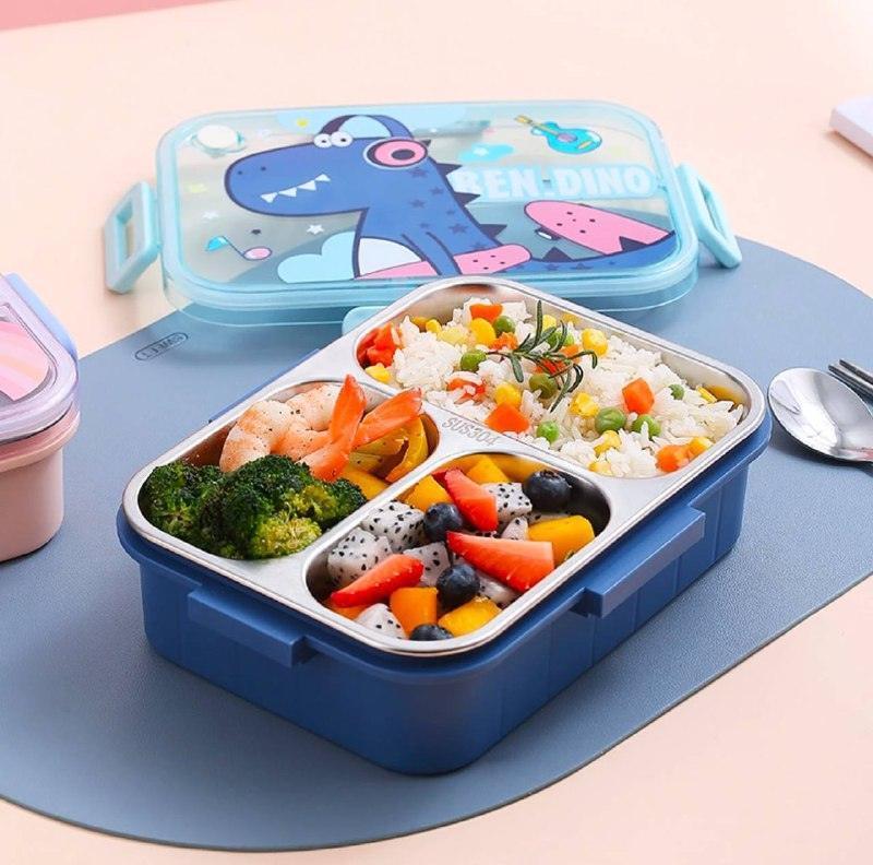 304 Stainless Steel Insulated Lunch Box – Separated for Office & Students - ClubOn