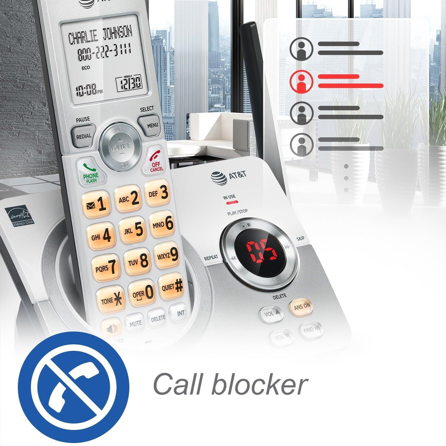AT&T EL52119 Cordless Answering System – 1 Handset, Call Blocking, Digital Answering Machine - ClubOn
