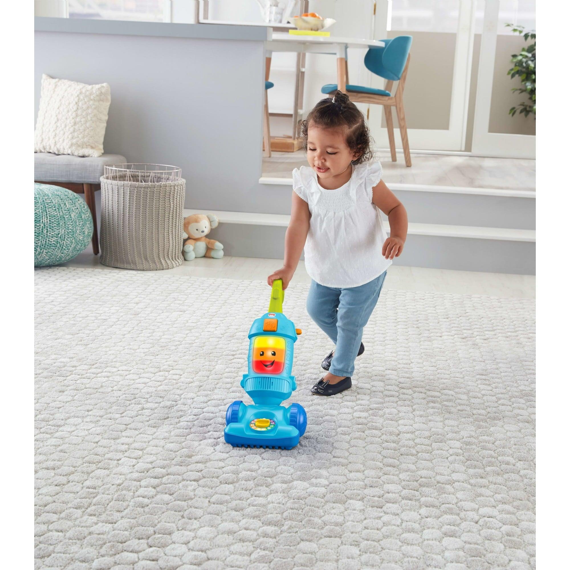 Fisher-Price Laugh & Learn Light-Up Learning Vacuum Electronic Toddler Plastic Push Toy - ClubOn