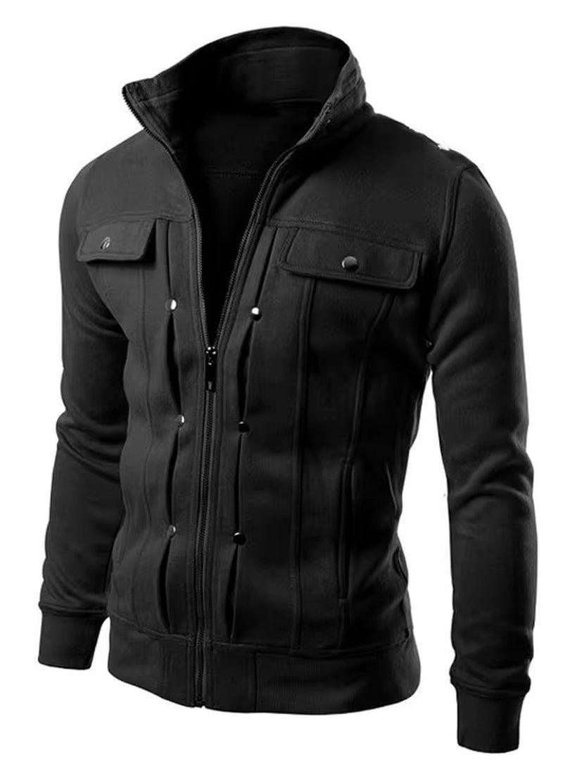 Men's Fleece Hoodie Cardigan - Hooded Pullover Sweatshirt Jacket - ClubOn