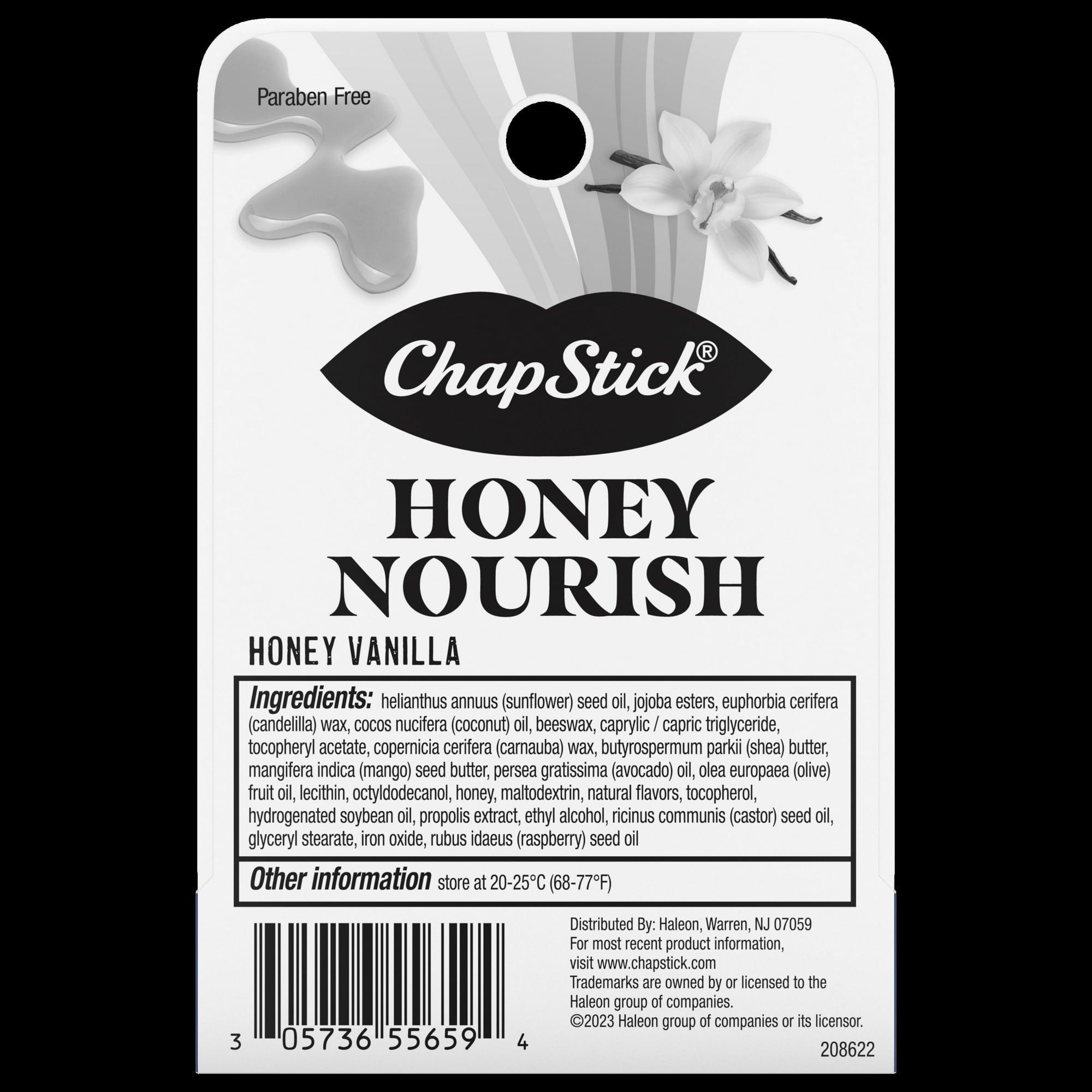 ChapStick Lip Balm Honey Nourish – Moisturizing Formula with Shea Butter & Avocado Butter, .15 oz - ClubOn