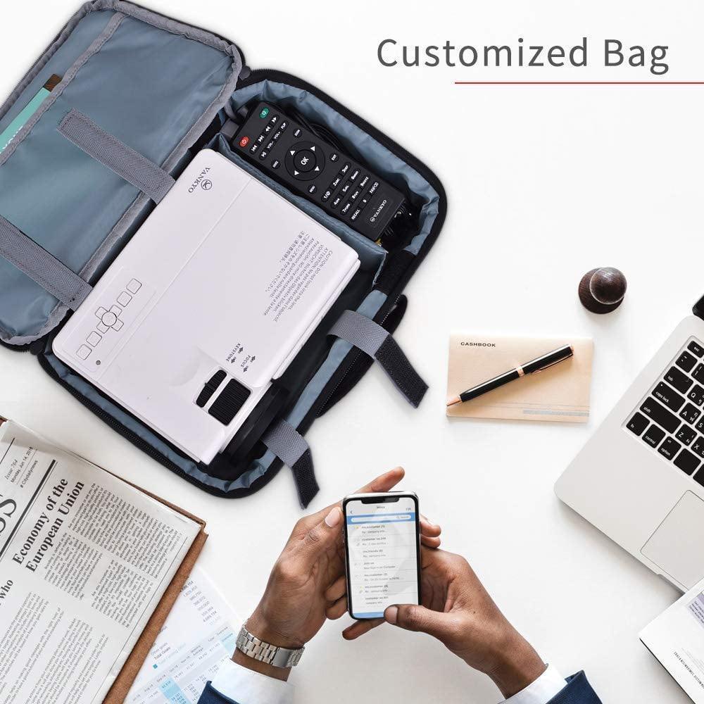 VANKYO Leisure 3 1080P Supported Mini Projector, 65000 Hours Lamp Life, LED Portable Projector, 200'' Display, Compatible with TV Stick, PS4, HDMI, VGA, USB (White) - ClubOn