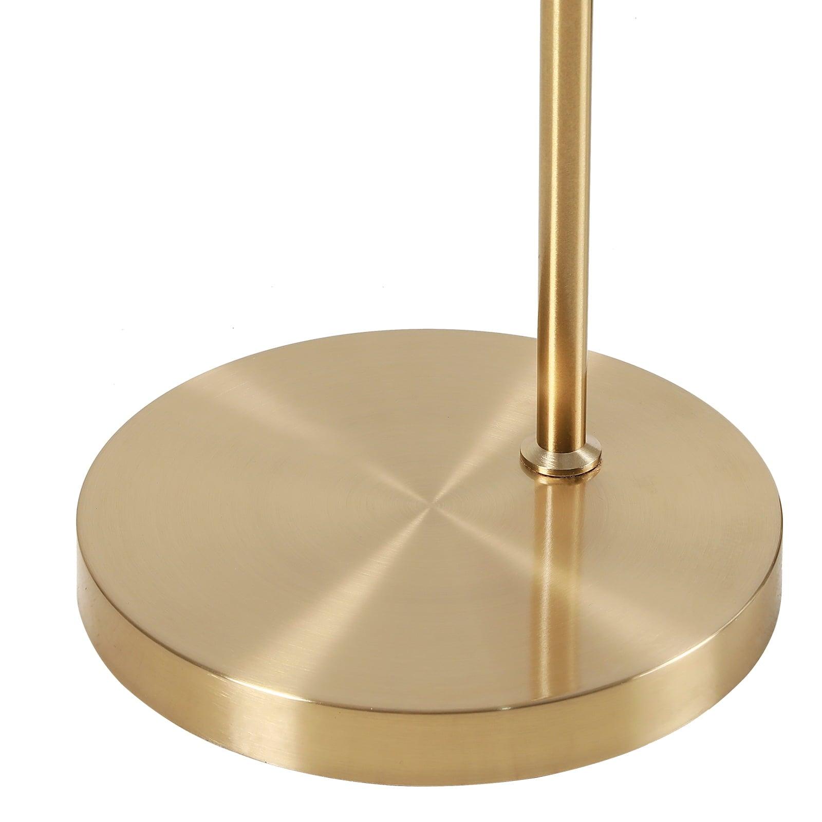 SUNMORY 73-Inch Floor Lamp with Arched Rattan Fabric – Retro Boho Farmhouse Rustic Standing Lamp, Gold - ClubOn