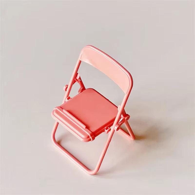 Mini Chair Phone Stand - Creative Foldable Design for Desktop - ClubOn