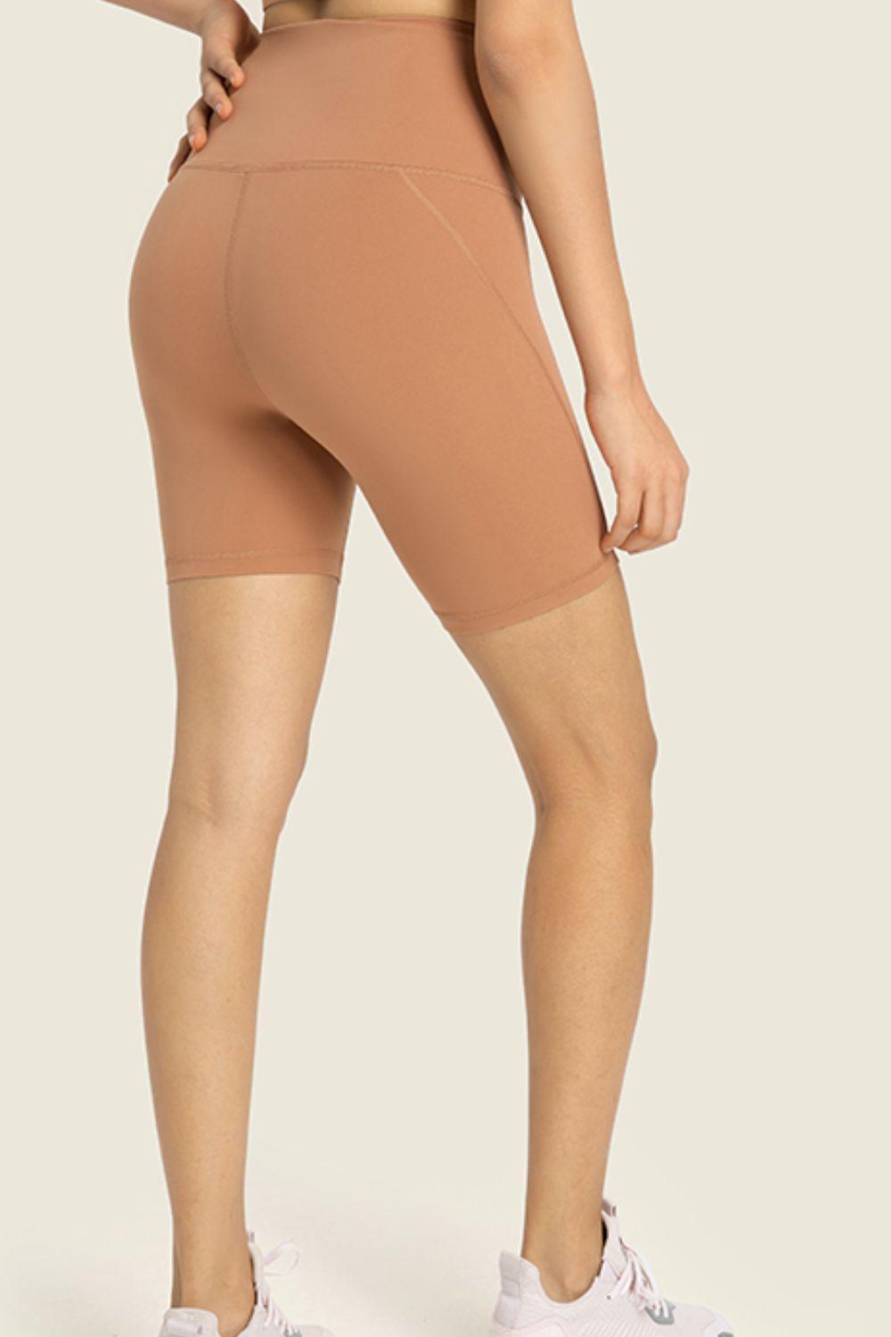 Millennia Seamless High-Rise Wide Waistband Biker Shorts - ClubOn