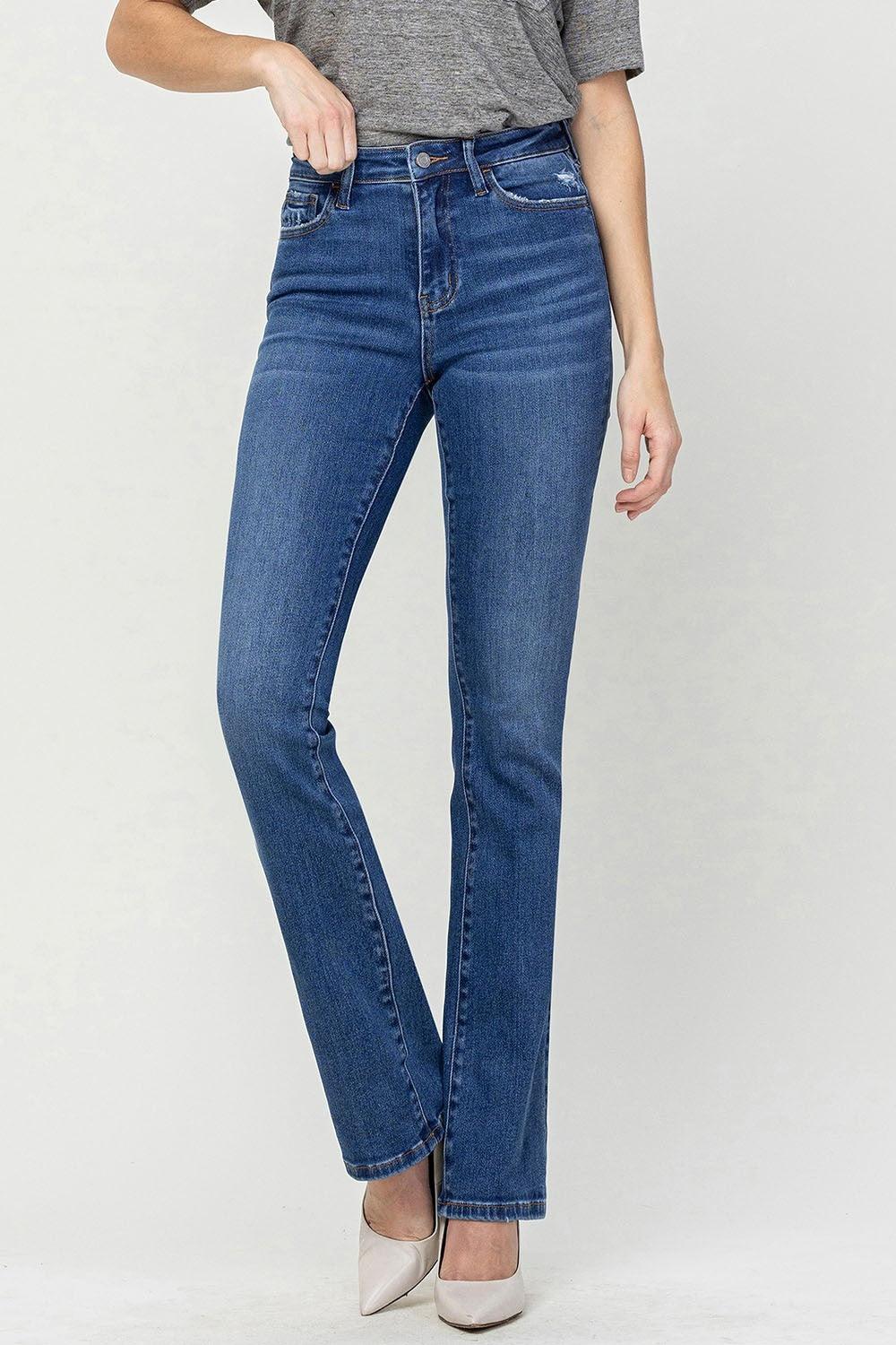 Vervet by Flying Monkey High Waist Bootcut Jeans - ClubOn