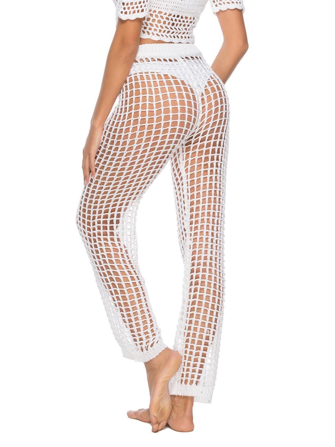 Cutout High Waist Swim Pants - ClubOn