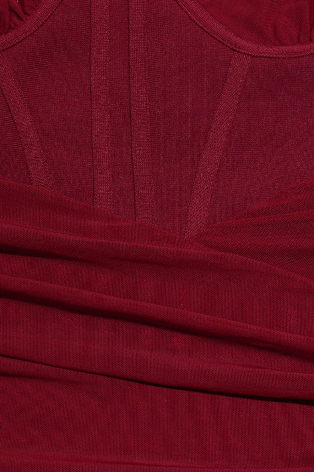 Cutout One-Shoulder Midi Bandage Dress - ClubOn