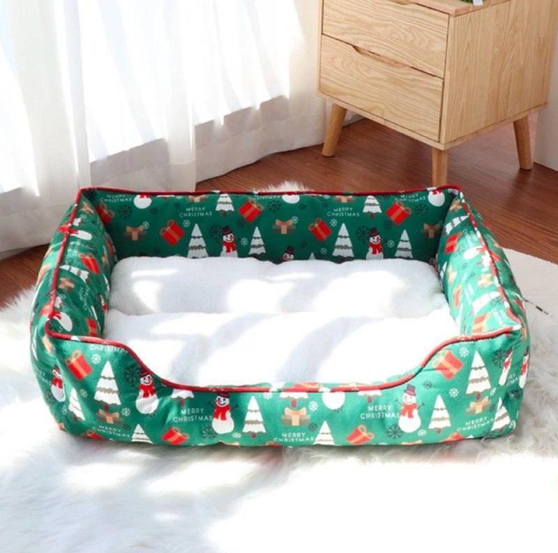 Christmas Sleigh Cat & Dog House - Warm Cloud Nest Pet Home - ClubOn