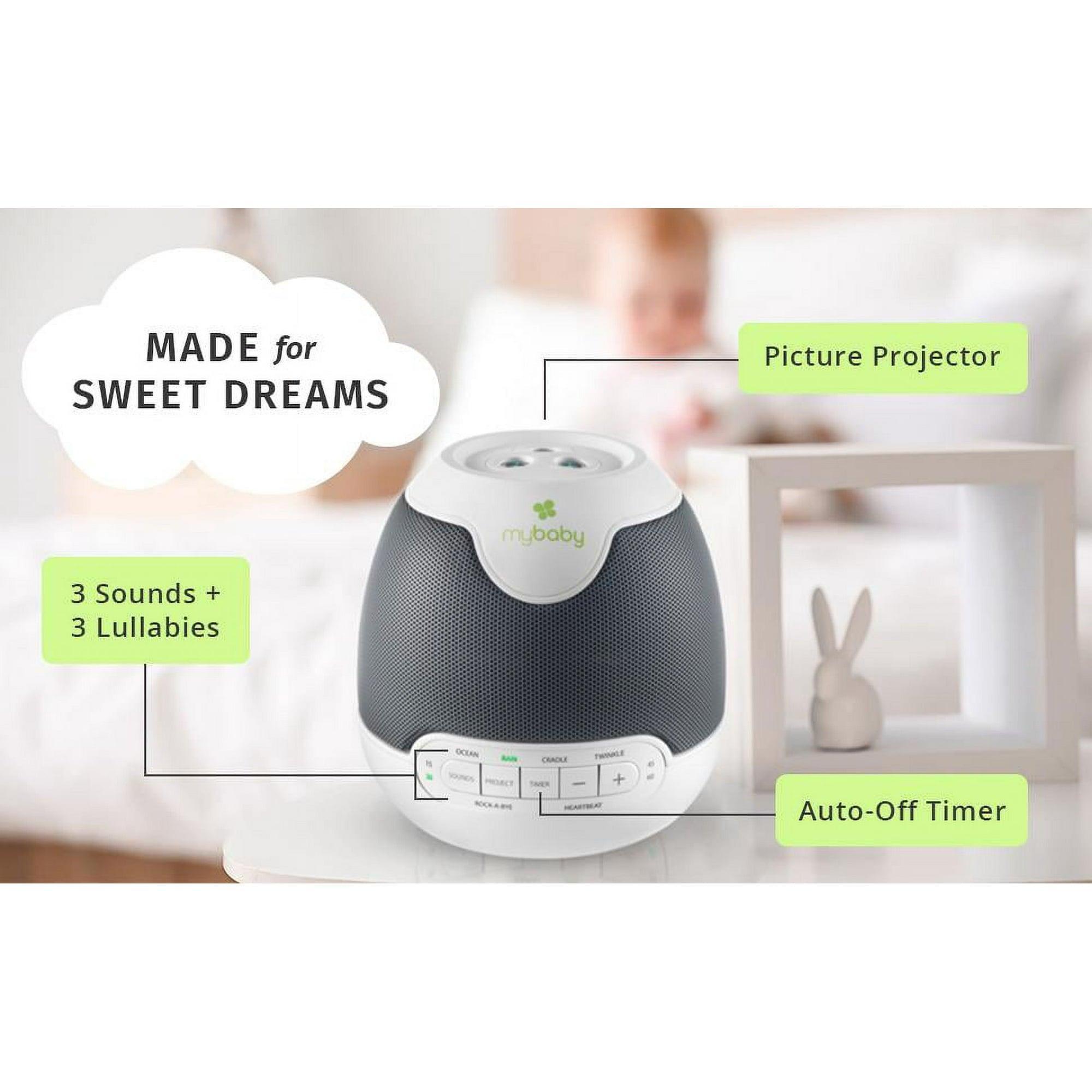 Homedics My Baby Lullaby Sound Spa Sound Machine and White Noise Machine – 6 Sounds, Lullabies, Projection, Auto-Off - ClubOn