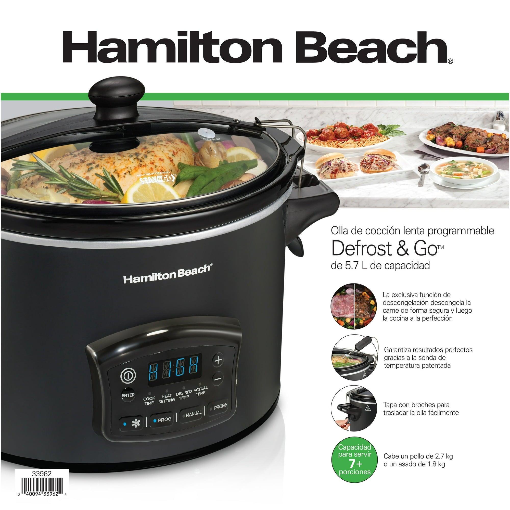 Hamilton Beach 2-Way Programmable Coffee Maker, Single-Serve & 12-Cup Pot, Glass Carafe, Stainless Steel, 47650 - ClubOn