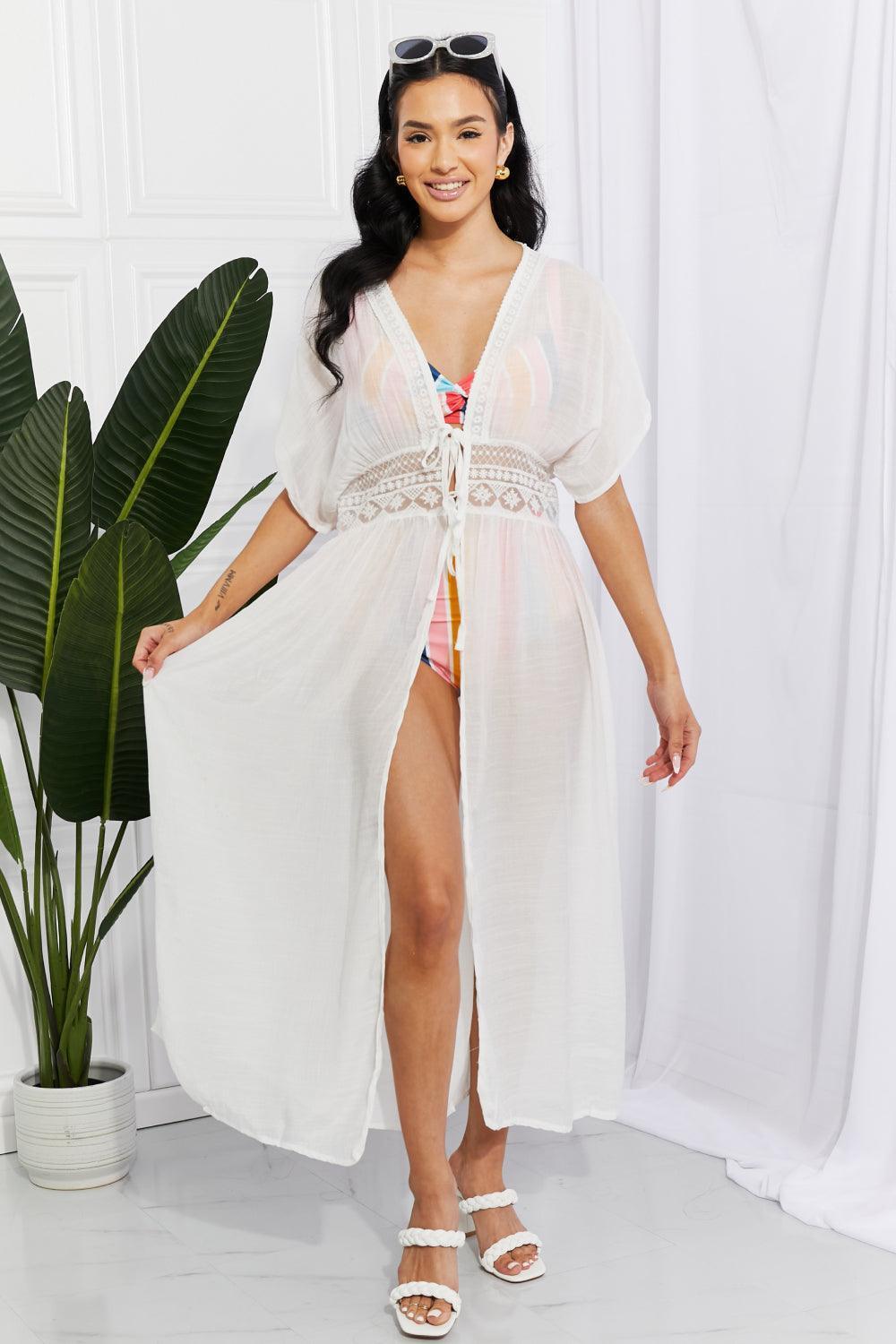 Marina West Swim Sun Goddess Tied Maxi Cover-Up - ClubOn