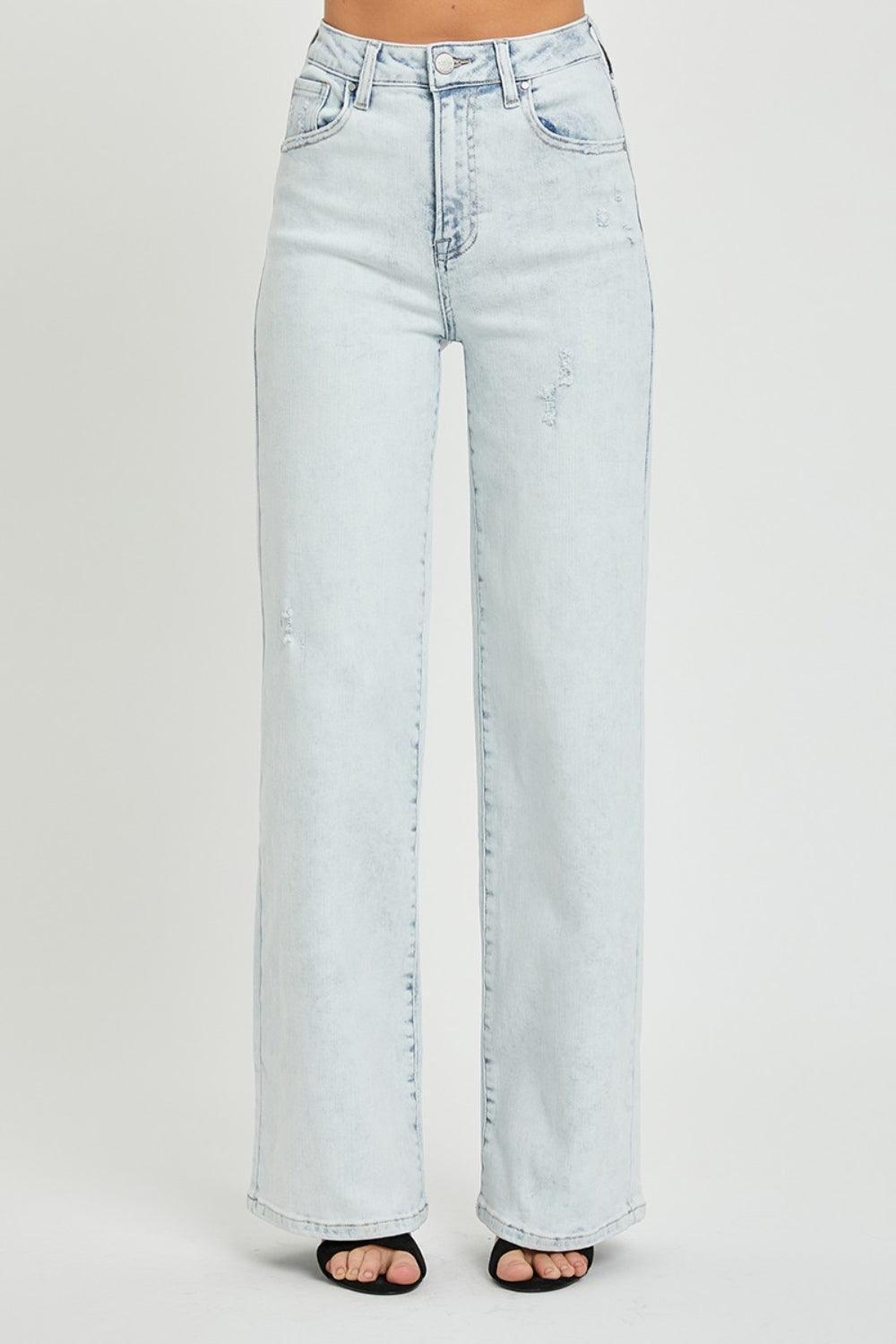 RISEN Ultra High Waist Wide Leg Jeans - ClubOn