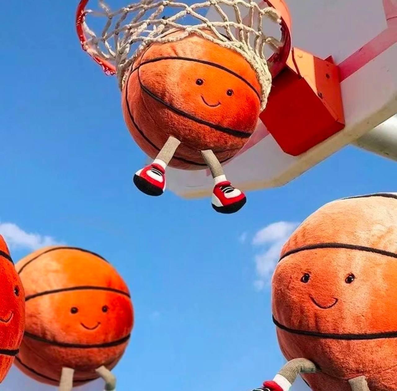 Football Plushie Toy - Basketball Pillow Cute Soft Kids Toy - ClubOn