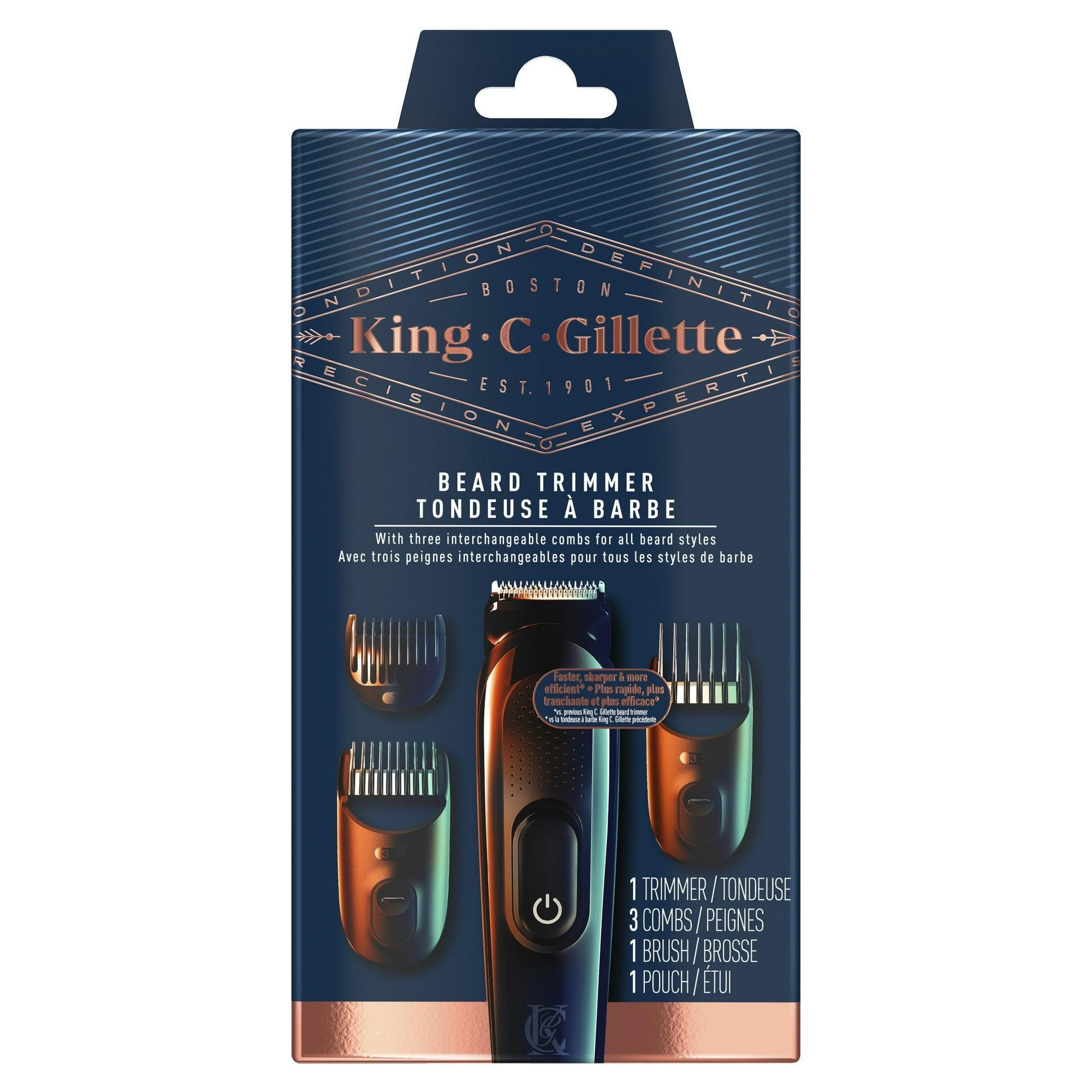 King C. Gillette Beard Trimmer for Men, Cordless Rechargeable Electric Razor - ClubOn
