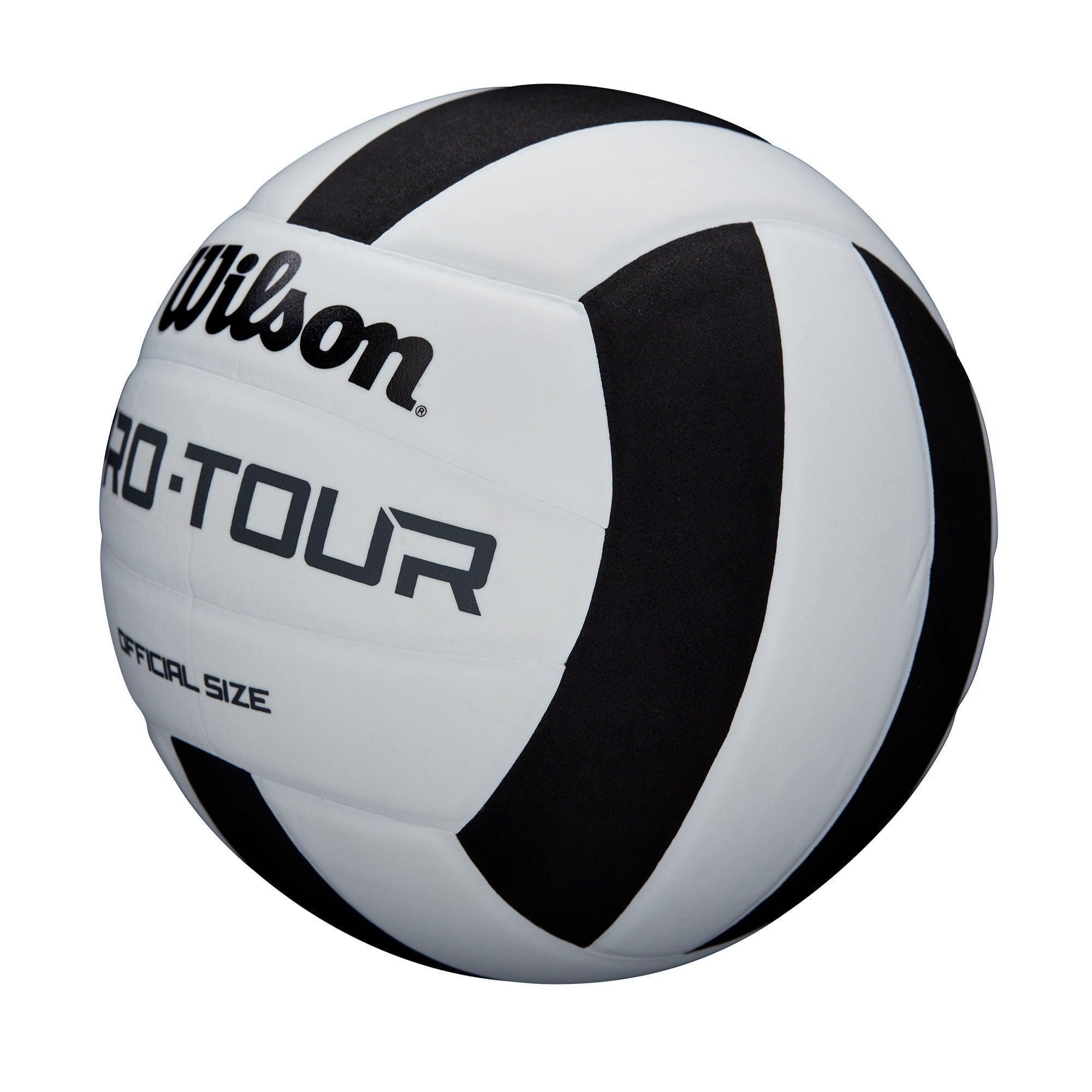 Wilson Pro Tour Indoor Volleyball, Black/White - ClubOn