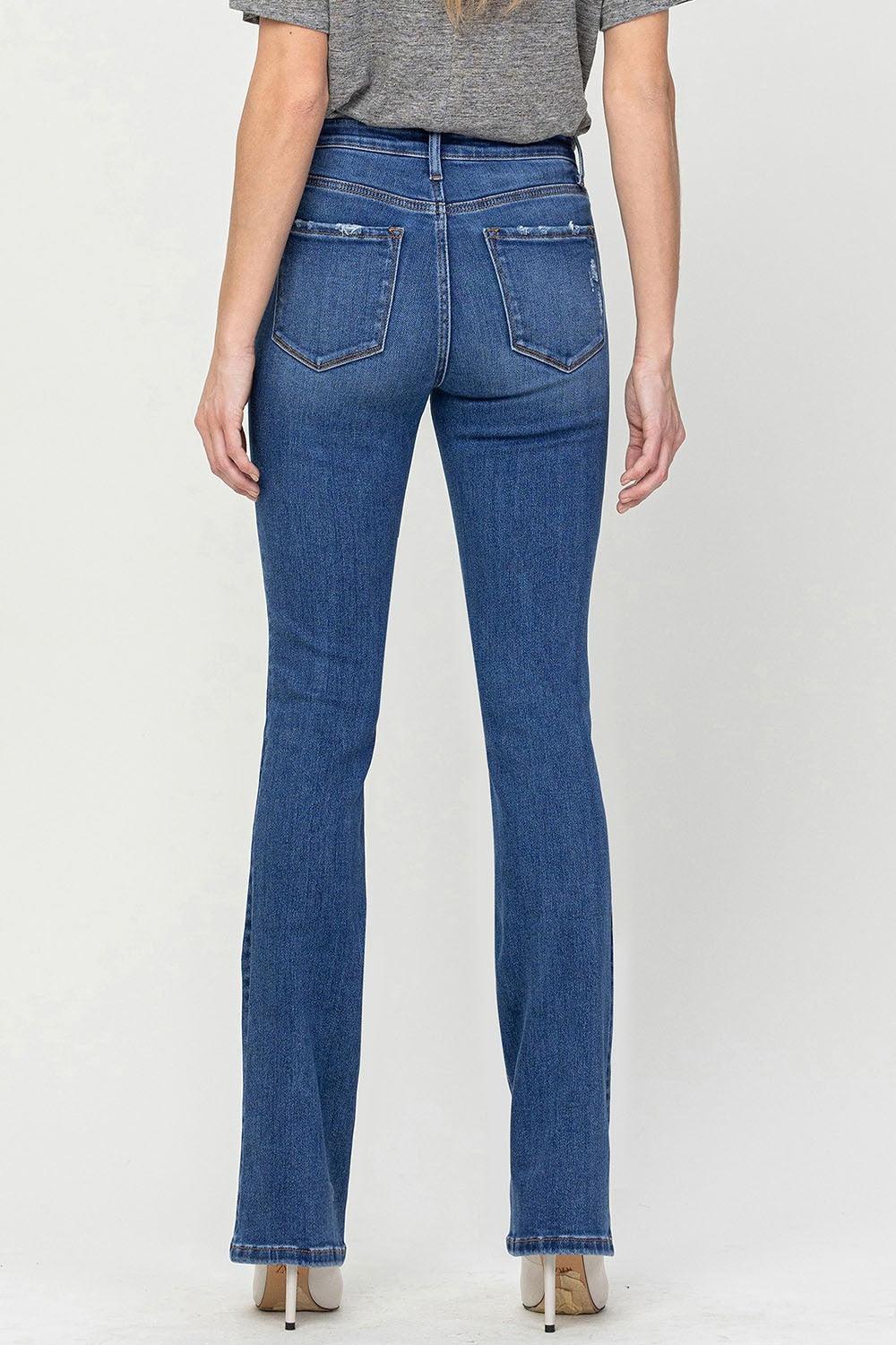 Vervet by Flying Monkey High Waist Bootcut Jeans - ClubOn