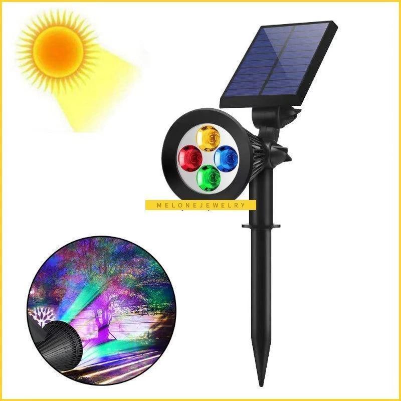 7/4 LED Solar Spotlight – Auto Color-Changing Outdoor Lighting - ClubOn
