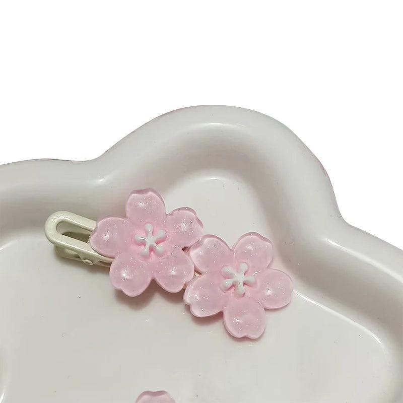 Anime Card Captor Sakura Cute Pink Flower Hairpin – Sweet Creamy BB Side Clip for Girls - ClubOn
