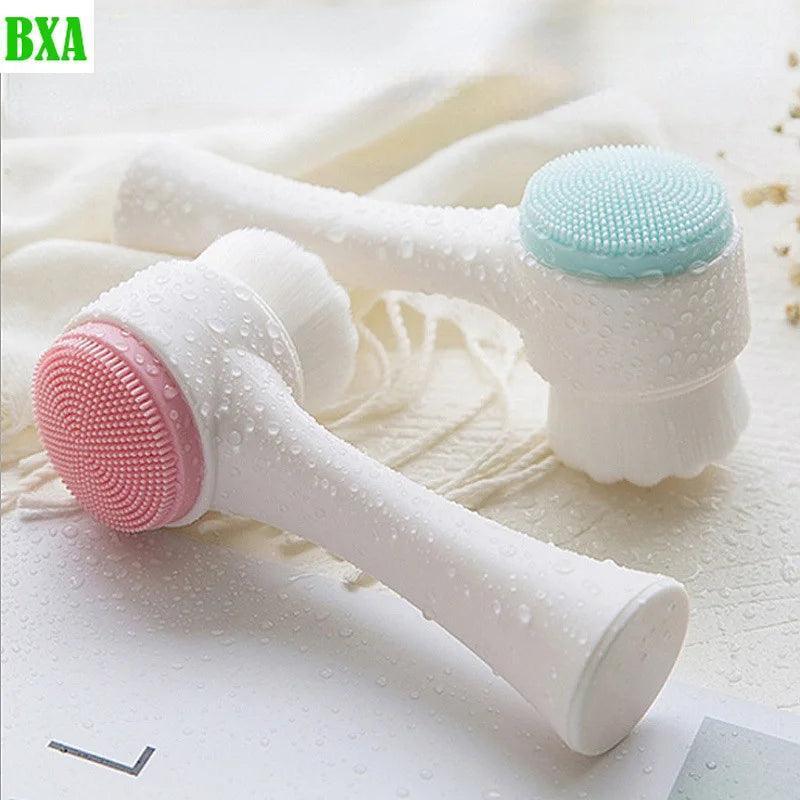 BXA Portable 3D Silicone Facial Cleanser & Massage Brush - ClubOn
