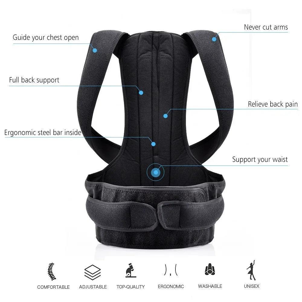Adjustable Back Posture Corrector for Adults - ClubOn