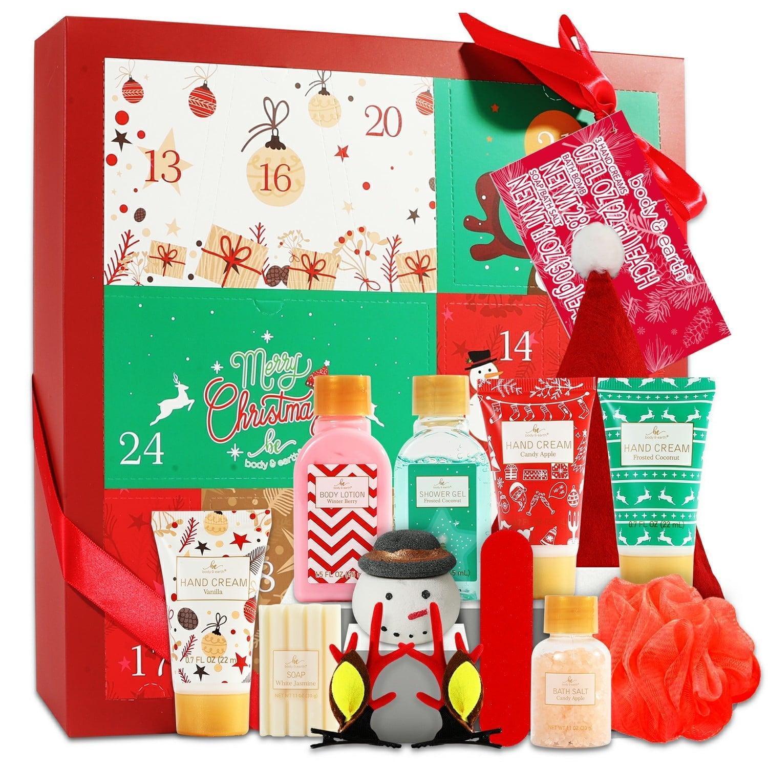 Bath & Body Xmas Holiday Gift Sets for Women, 12-Pc Advent Calendar - ClubOn