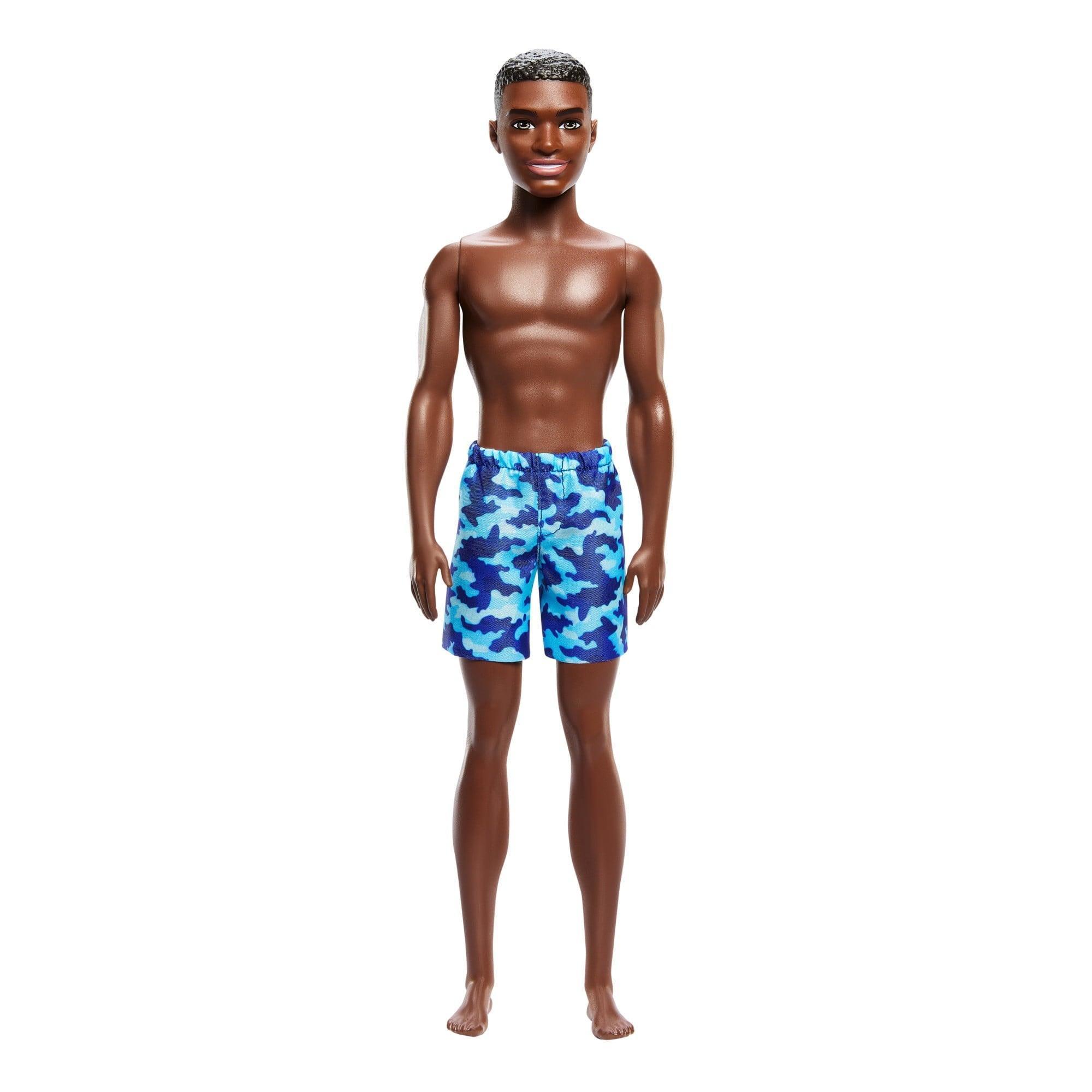 Beach Ken Doll with Dark Brown Hair – Wearing Blue Swimsuit - ClubOn