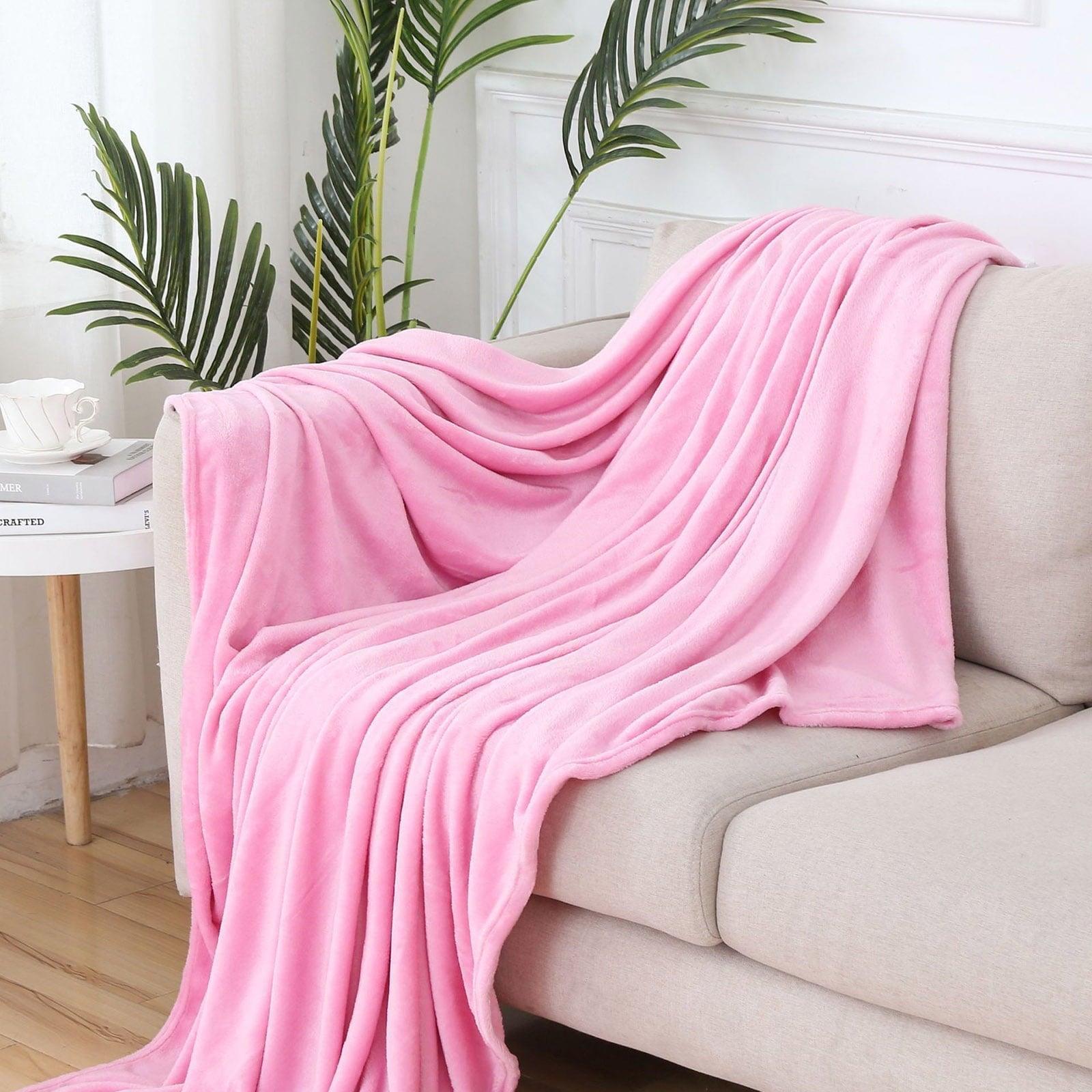 Soft Warm Coral Fleece Flannel Blankets – Faux Fur Mix for Beds - ClubOn