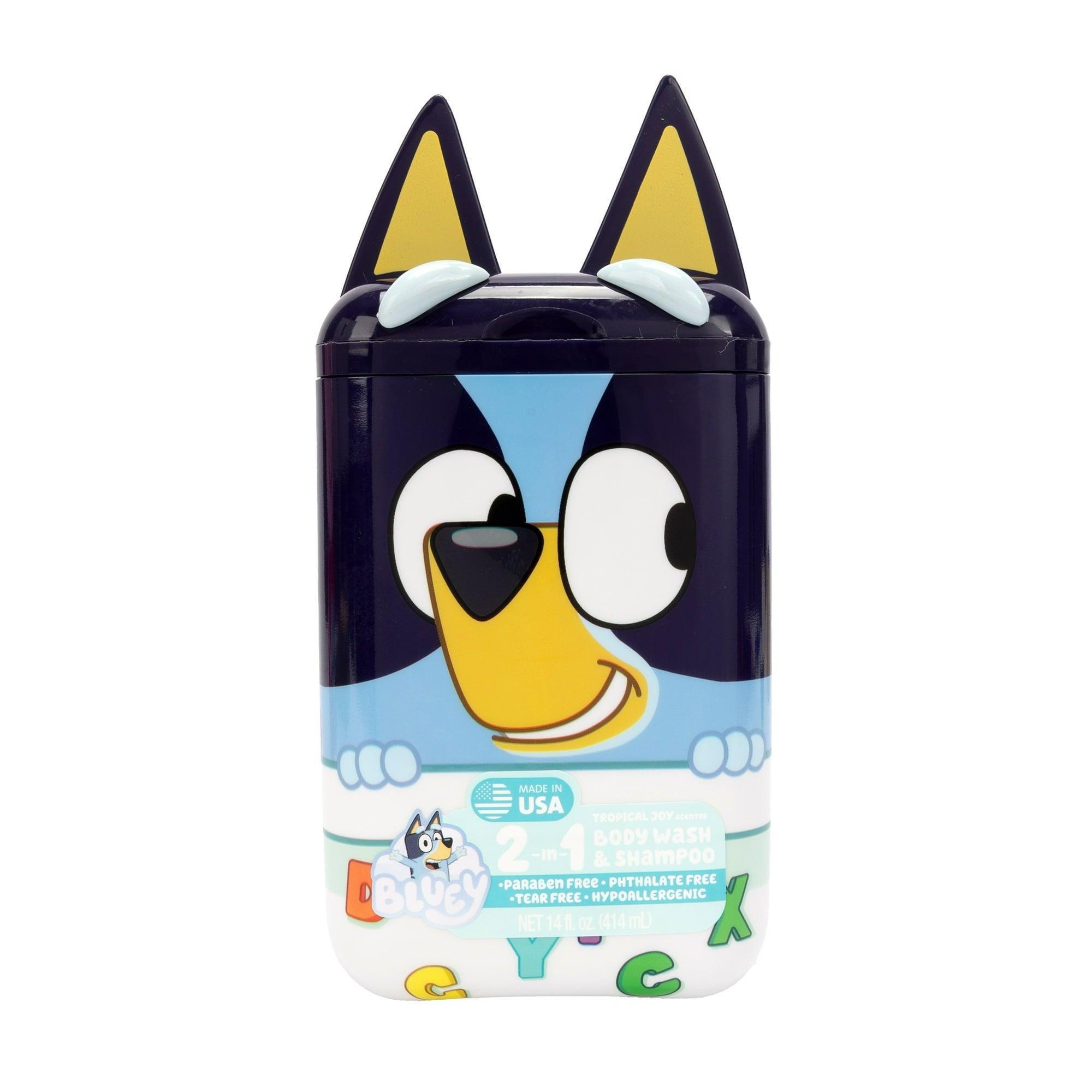 Bluey 2-In-1 Shampoo and Body Wash, Tropical Joy Scented, 14oz - ClubOn