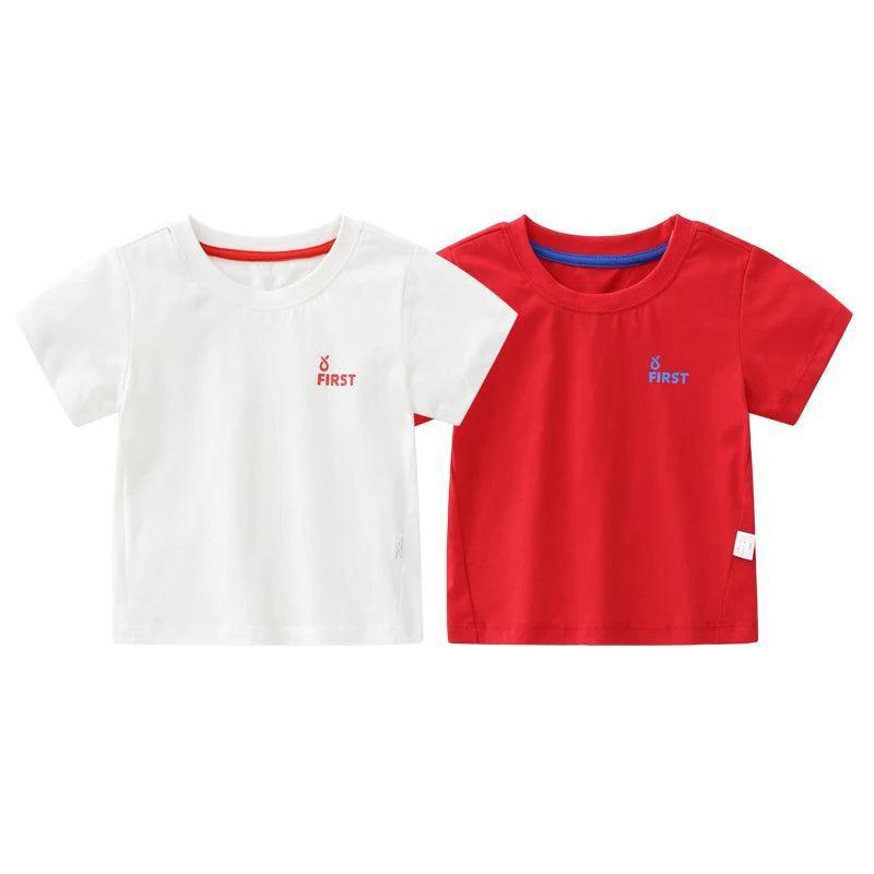 Pure Cotton Short Sleeve T-Shirt - Kids Summer Wear - ClubOn