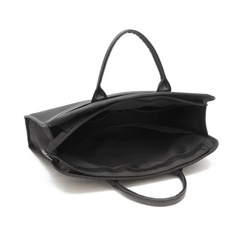 Oxford Cloth Briefcase - Men’s Leather Tote & Messenger Bag - ClubOn