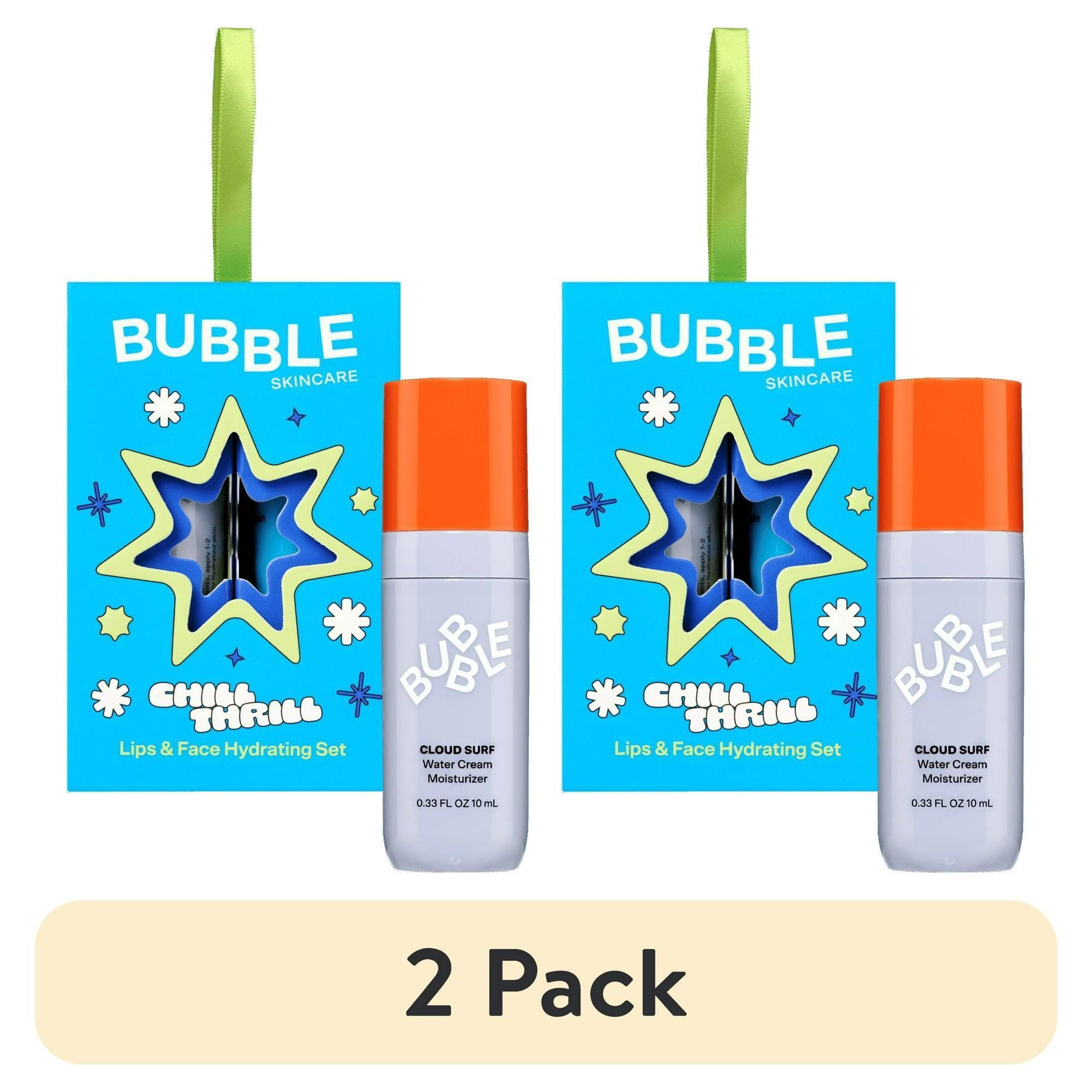 Bubble Skincare Chill Thrill Holiday Gift Set, 2 Pieces – Cloud Surf Moisturizer 10ml & Tell All Mint Lip Balm, For All Skin Types - ClubOn