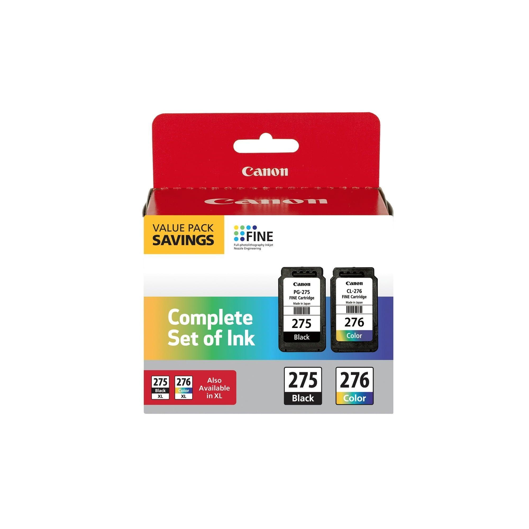 Canon PG-275/CL-276 Ink Cartridge Black & Color Multi-Pack - ClubOn