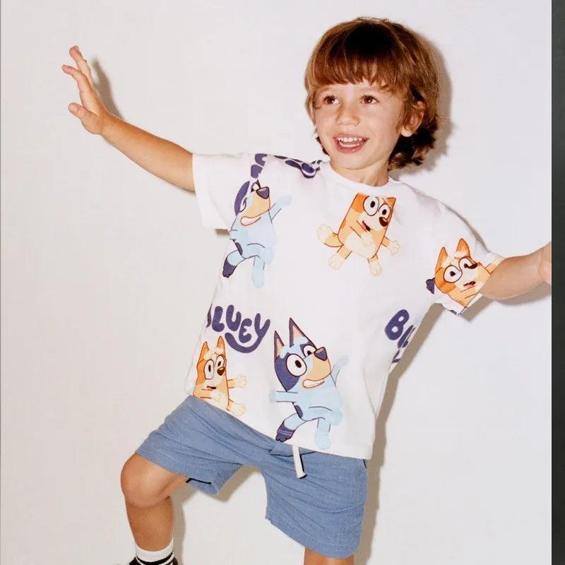 Cartoon Printed T-Shirt | Kids' Summer Casual Tee - ClubOn