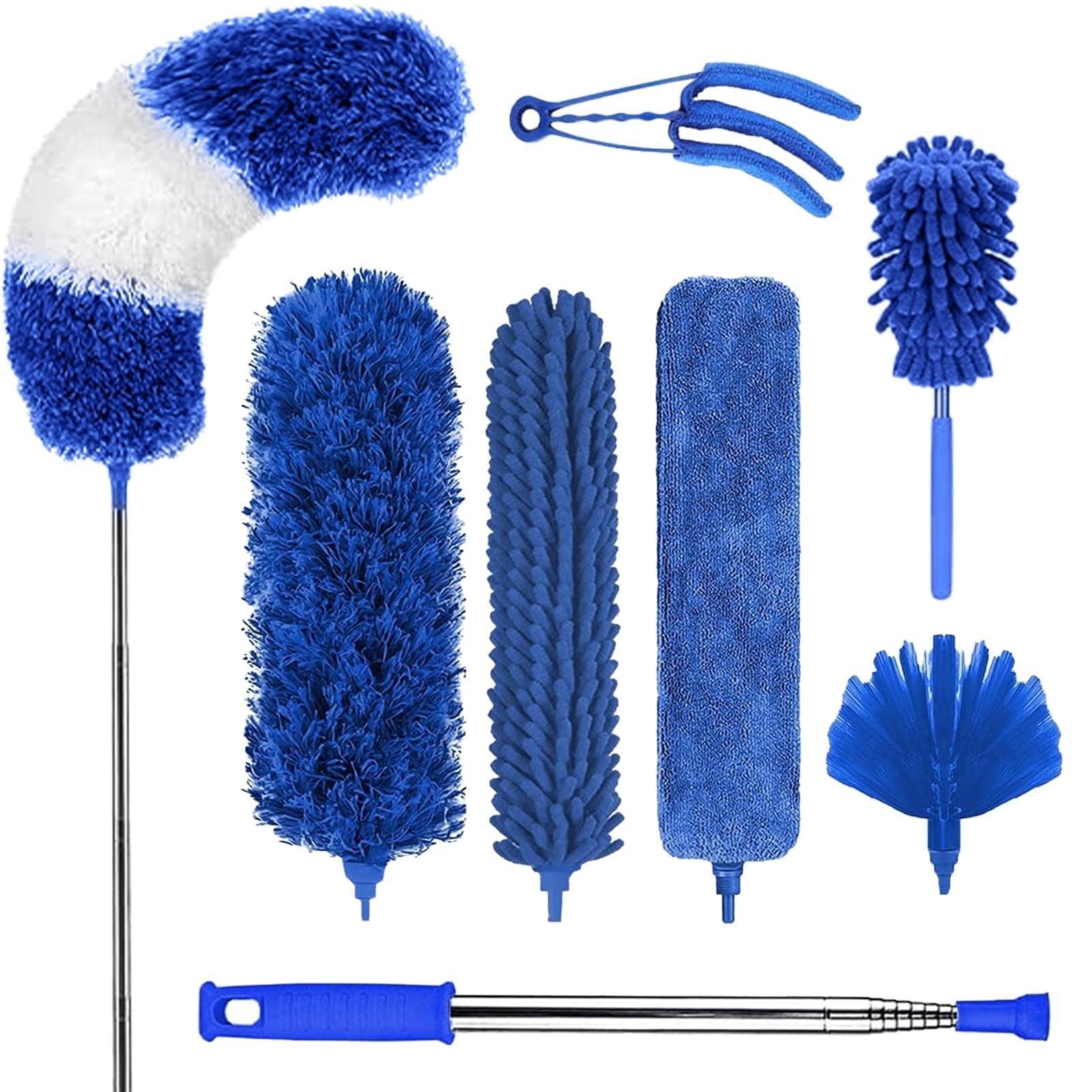 Cleanse Home 8PCS Microfiber Duster Set with Detachable Extension Pole (30-100