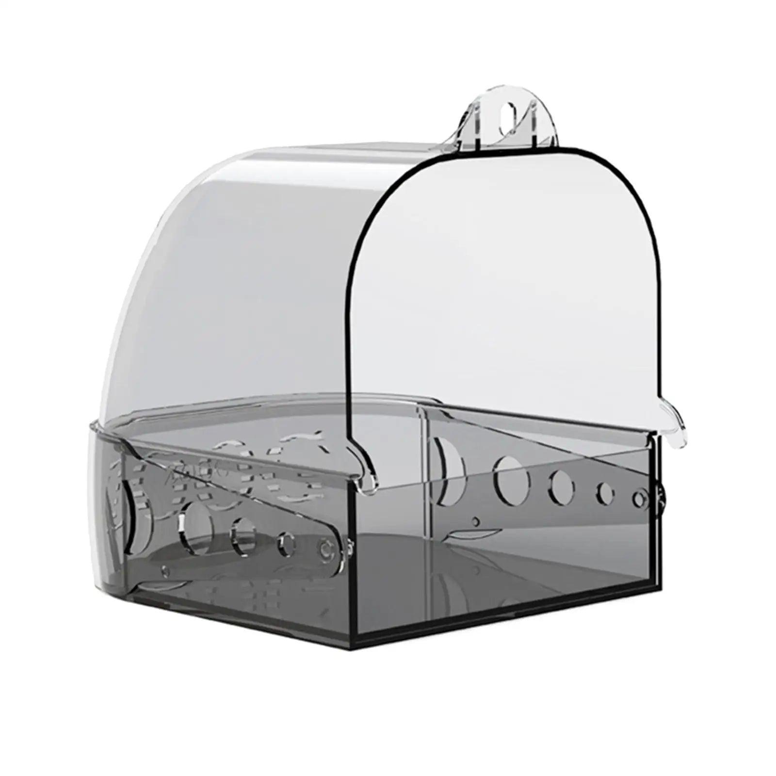 Clear Hanging Bird Bath Box – Birdcage Bathtub & Shower Cleaning Tool - ClubOn