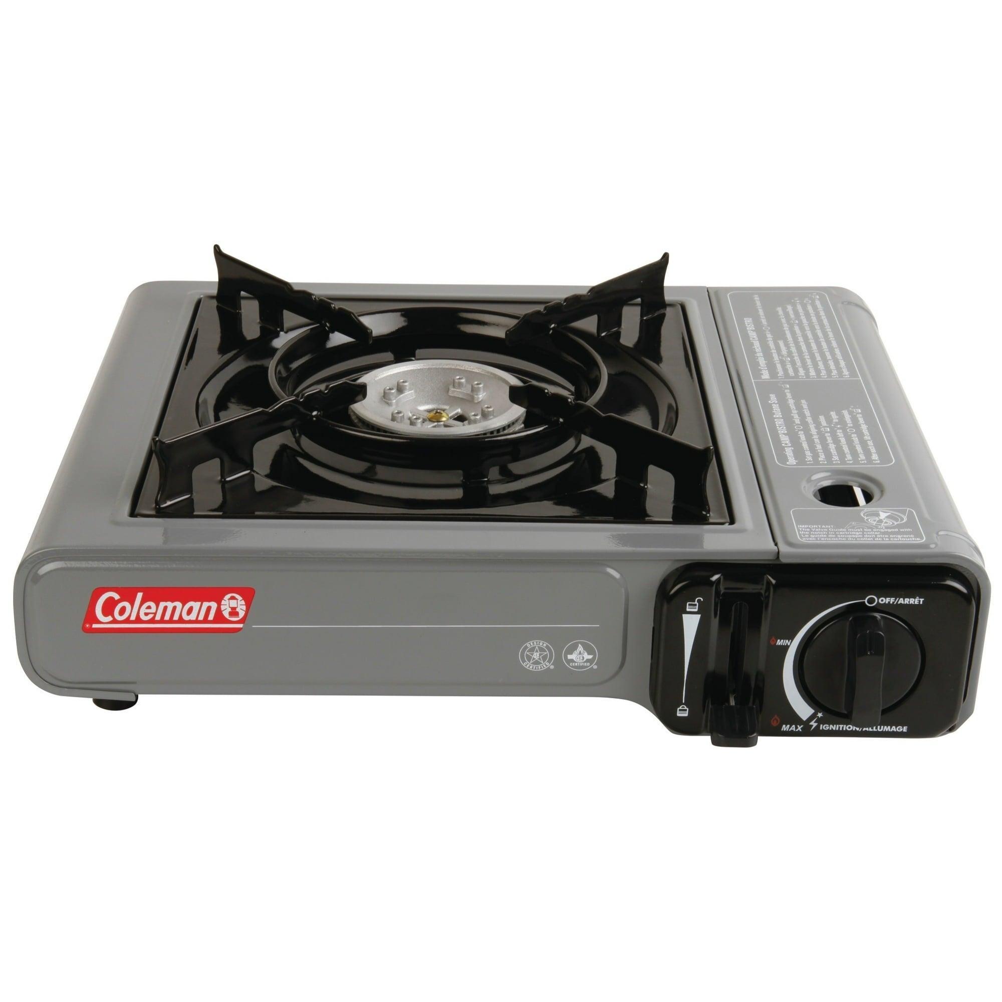 Coleman Tabletop Portable Butane Gas Camping Stove, 1 Burner, Gray - ClubOn