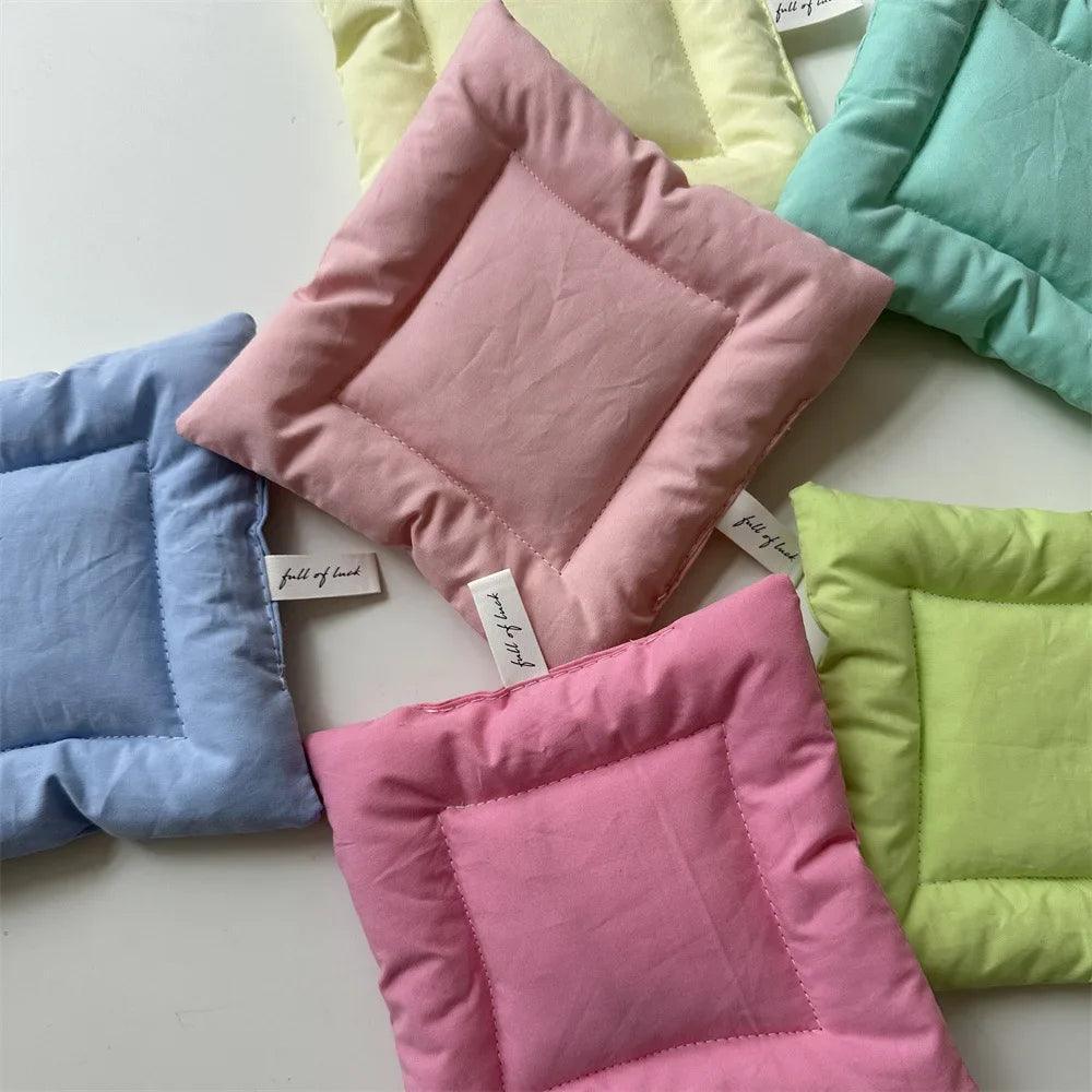 Colorful Hand-Made Cotton Coaster – Insulated Cloth Table Mat & Placemat for Cups & Plates - ClubOn