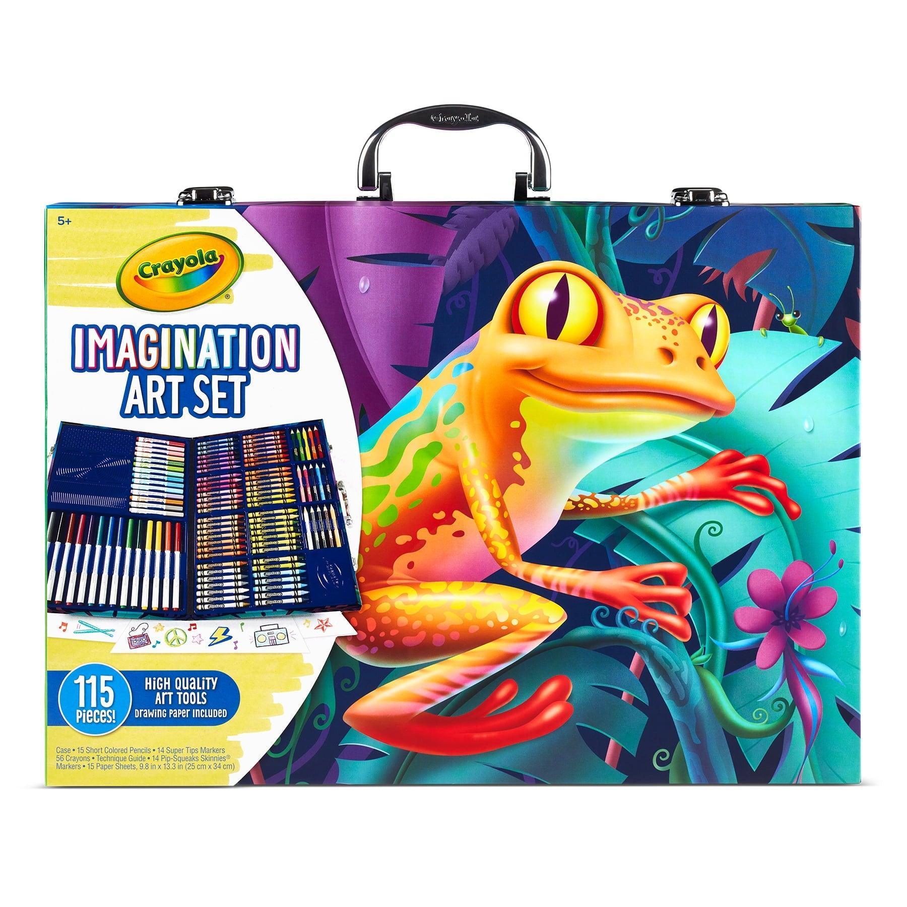Crayola Imagination Art Coloring Set, 115 Pcs – Holiday Arts & Crafts Set for Kids - ClubOn