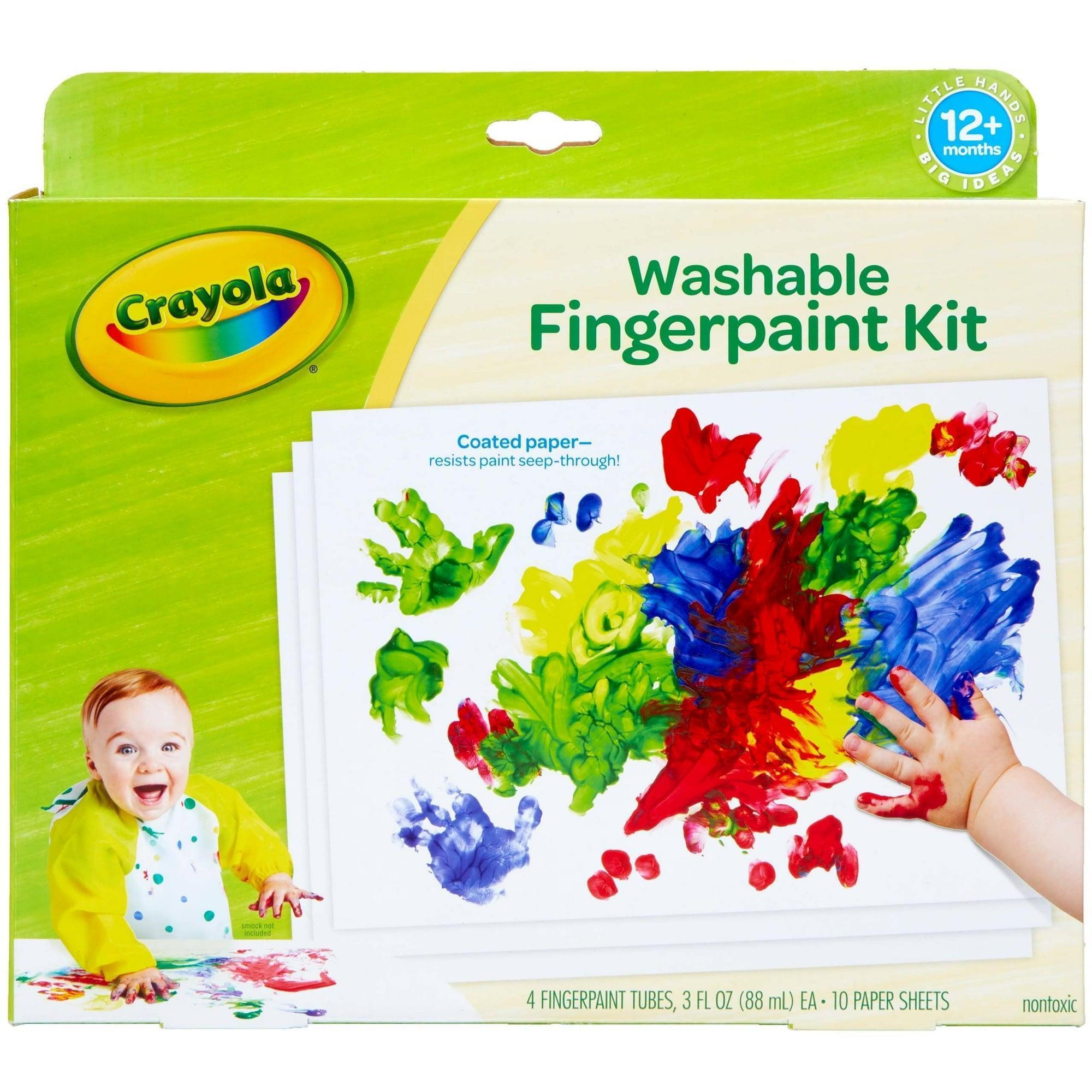 Crayola Washable Finger Paint Set, 4-Color Set – Holiday Gift for Toddlers - ClubOn