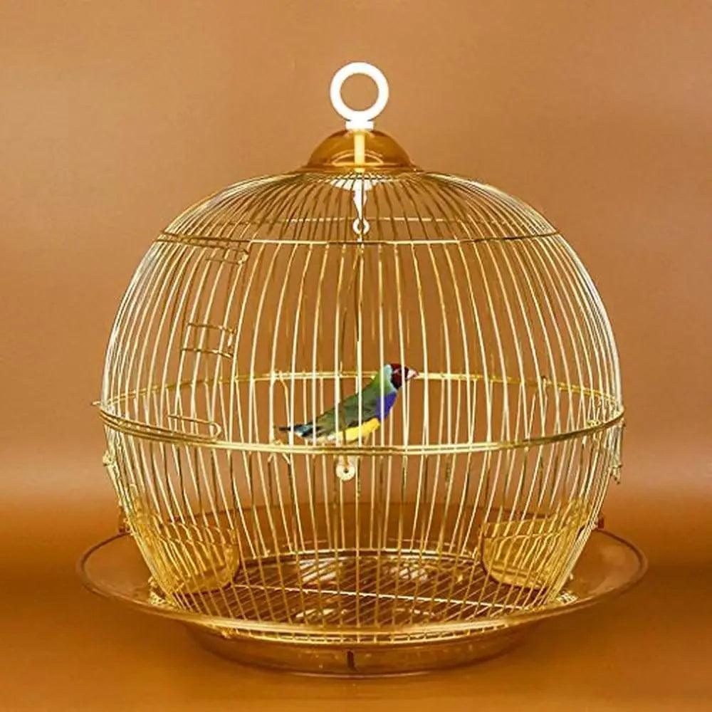 Elegant Decorative Bird Cage with Swing & Drinking Fountain - ClubOn
