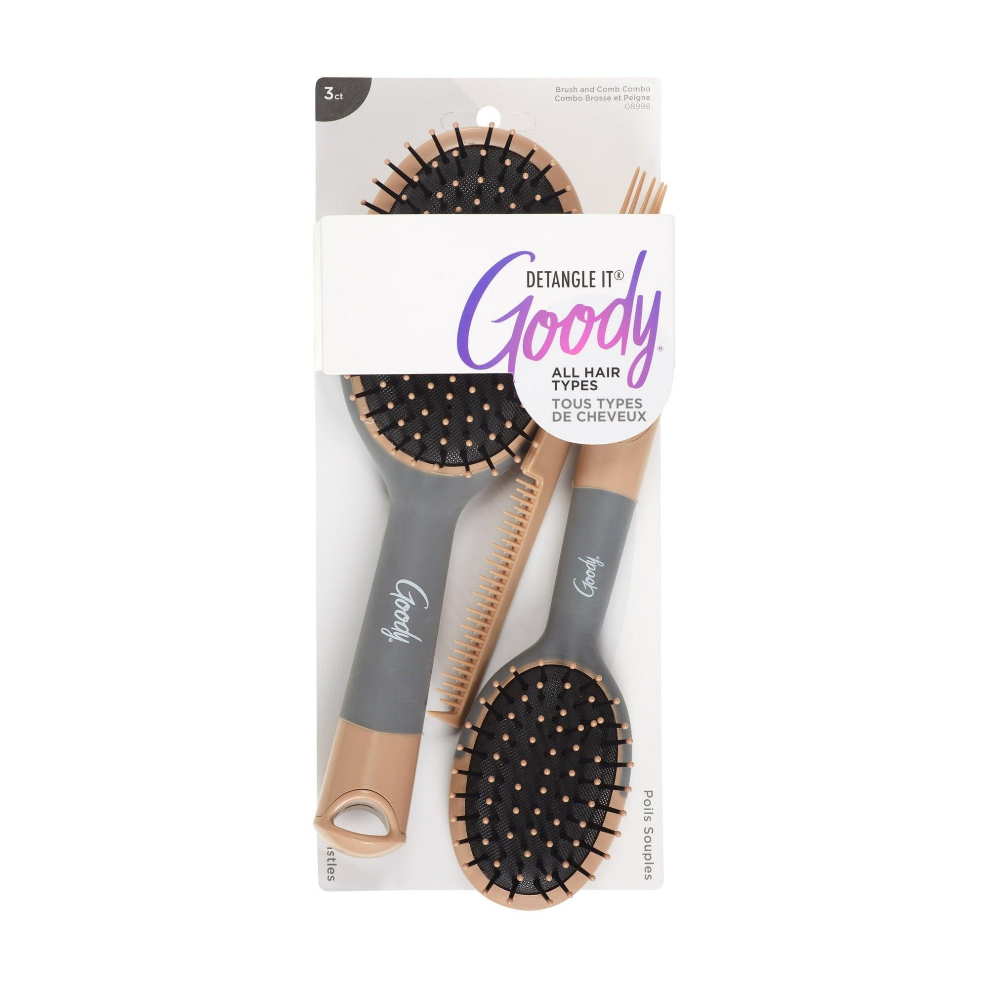 Detangle It Oval Brush and Comb Combo, 3Ct – Earthy Tone - ClubOn