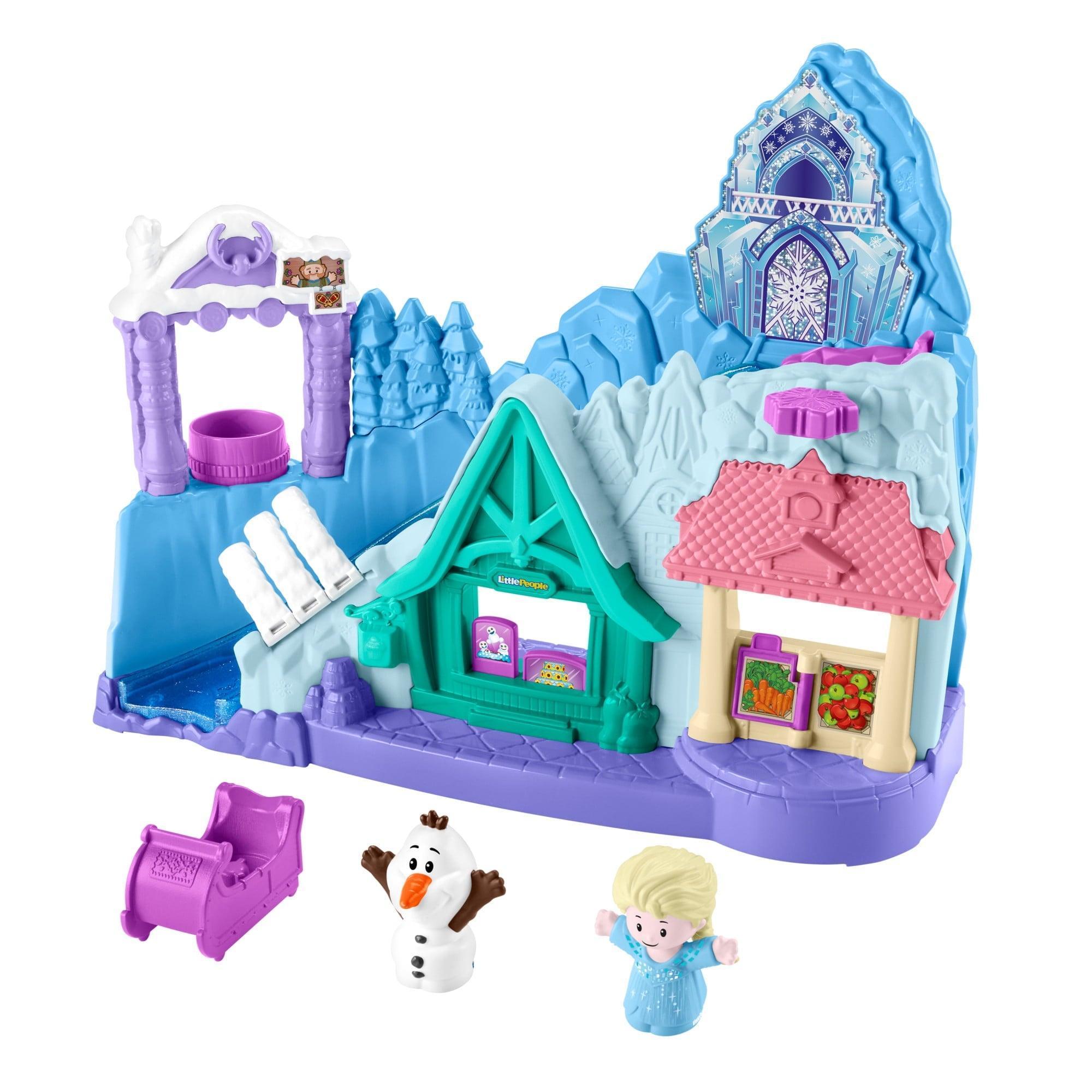 Disney Frozen Arendelle Sledding Adventures Little People Toddler Playset with 2 Figures - ClubOn