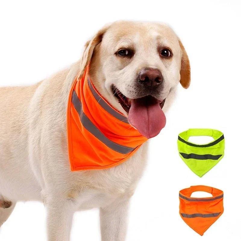 Reflective Triangular Dog Bandanas – Bright Colors - ClubOn