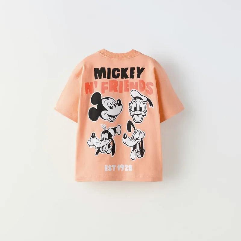 Donald Duck Mickey Print T-Shirt - Trendy Summer Tee - ClubOn