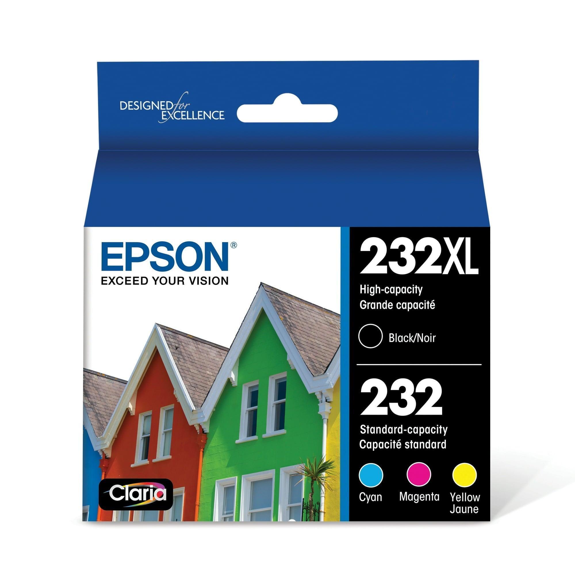 EPSON 232 Claria Ink High Capacity Black & Color Combo Pack (T232XL-BCS), for WF-2930, XP-4200 - ClubOn