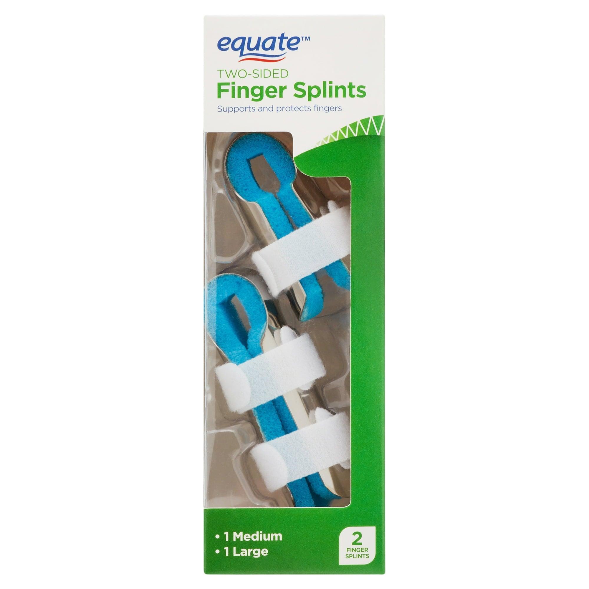 Equate Two-Sided Finger Splints, 2 Count – Adjustable & Comfortable - ClubOn