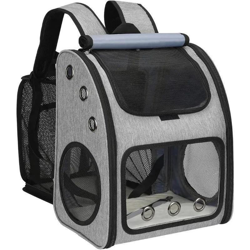 Expandable Portable Carrier Backpack for Cats & Small Dogs - ClubOn