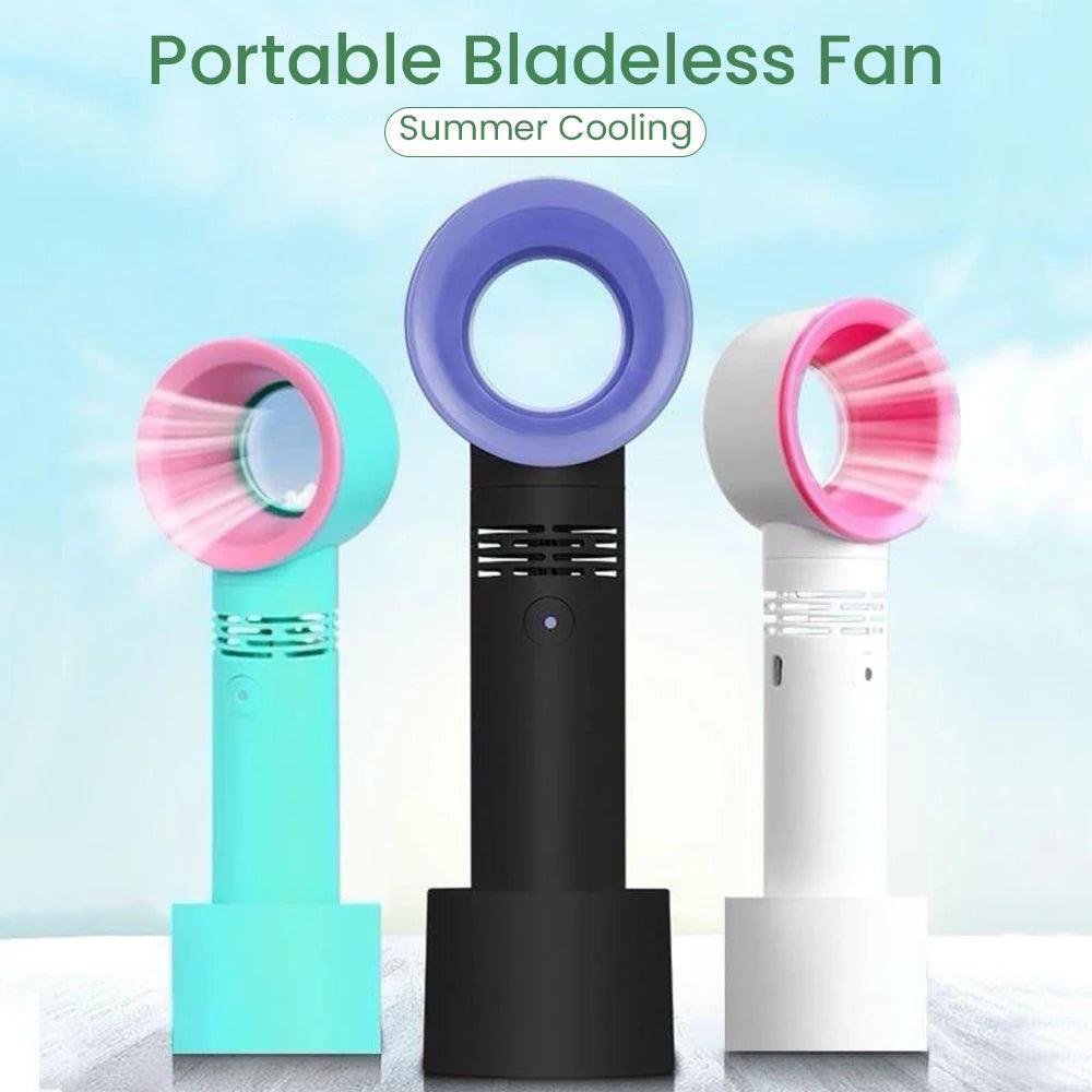 Mini Handheld Eyelash Blower - USB Rechargeable Bladeless Fan - ClubOn