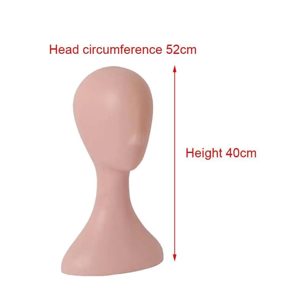 Female Mannequin Head Model for Wig, Hat, and Scarf Display – Durable Stand for Accessories - ClubOn